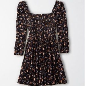 AE Smocked Long 3/4 Sleeve Dress